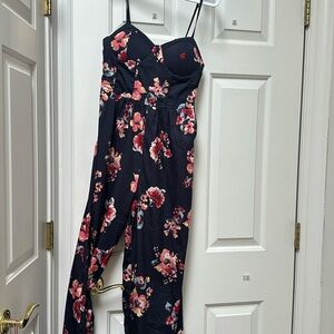 Adorable jumpsuit with flare bottoms very stylish